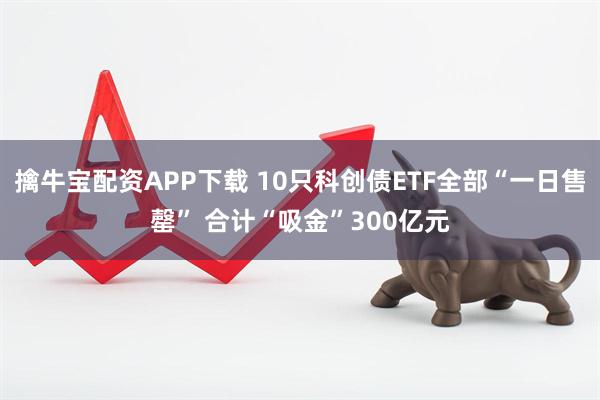 擒牛宝配资APP下载 10只科创债ETF全部“一日售罄” 合计“吸金”300亿元