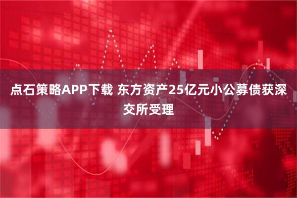 点石策略APP下载 东方资产25亿元小公募债获深交所受理