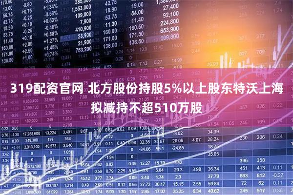 319配资官网 北方股份持股5%以上股东特沃上海拟减持不超510万股